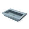 Native Trails Trough 3019 30" x 19" Drop In NativeStone Concrete ADA Bathroom Sink, Ocean, NSL3019-OX