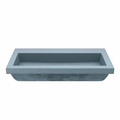 Native Trails Trough 3619 36" x 19" Drop In NativeStone Concrete ADA Bathroom Sink, Ocean, NSL3619-OX
