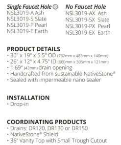 Native Trails Trough 30