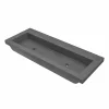 Native Trails Trough 48" Rectangle NativeStone Concrete Bathroom Sink, No Faucet Hole, Slate, NSL4819-SX