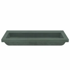 Native Trails Trough 48" x 19" Rectangle Drop In NativeStone Concrete ADA Bathroom Sink, Forest, NSL4819-FX