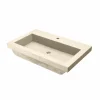 Native Trails Trough 30" x 19" Rectangle Drop In NativeStone Concrete ADA Bathroom Sink, Sand, NSL3019-D