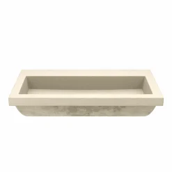 Native Trails Trough 36" x 19" Rectangle Drop In NativeStone Concrete ADA Bathroom Sink, Sand, NSL3619-DX