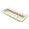 Native Trails Trough 48" x 19" Rectangle Drop In NativeStone Concrete ADA Bathroom Sink, Sand, NSL4819-DX