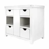 Native Trails Vintner's 36" Freestanding Vanity Base in Blanc, VNW360