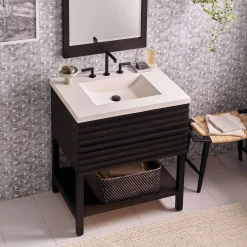 Native Trails Winemaker 30" Freestanding Vanity Base in Charred Oak, VNM308
