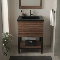 Native Trails Winemaker 24" Freestanding Reclaimed Wood Vanity Base in Cask Oak, VNM241