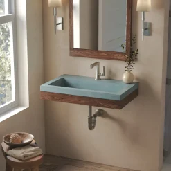 Native Trails Winemaker Napa 30" Wall-Mount Reclaimed Wood Vanity Base in Cask Oak, VNP301