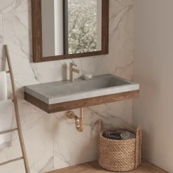 Native Trails Winemaker Napa 36" Wall-Mount Reclaimed Wood Vanity Base in Cask Oak, VNP361