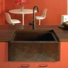 Native Trails Cabana 18" Copper Farmhouse Sink, Antique Copper, CPS213
