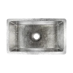Native Trails Cocina 30" Undermount Copper Kitchen Sink, Polished Nickel, CPK893