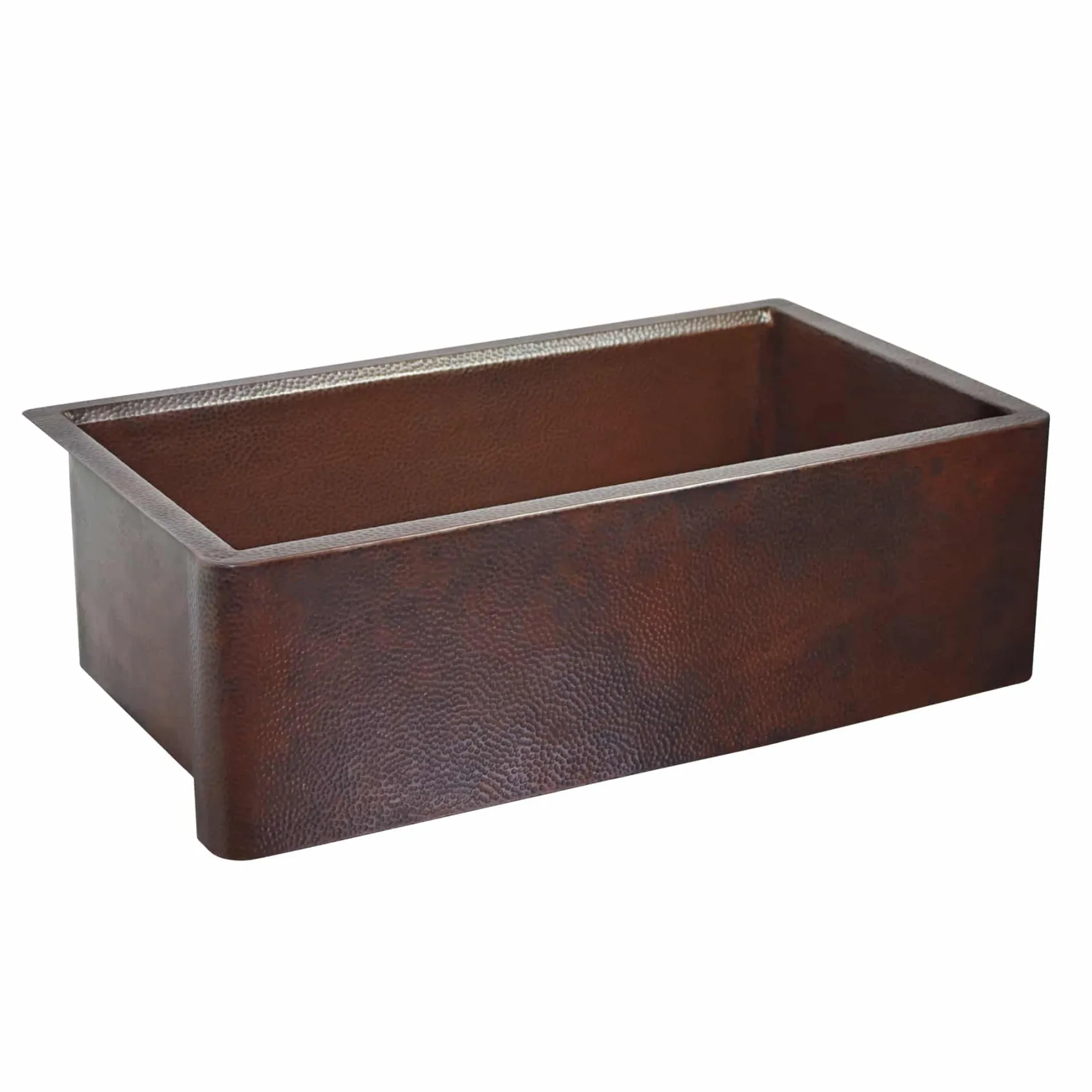 Native Trails Concierge 33" Copper Workstation Farmhouse Kitchen Sink, Antique Copper, CPKG273