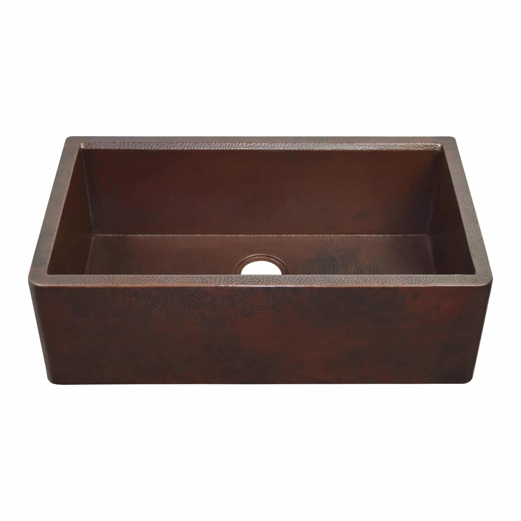 Native Trails Concierge 33" Copper Workstation Farmhouse Kitchen Sink, Antique Copper, CPKG273