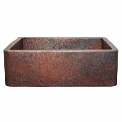 Native Trails 30" Copper Farmhouse Sink, Antique Copper, CPK294