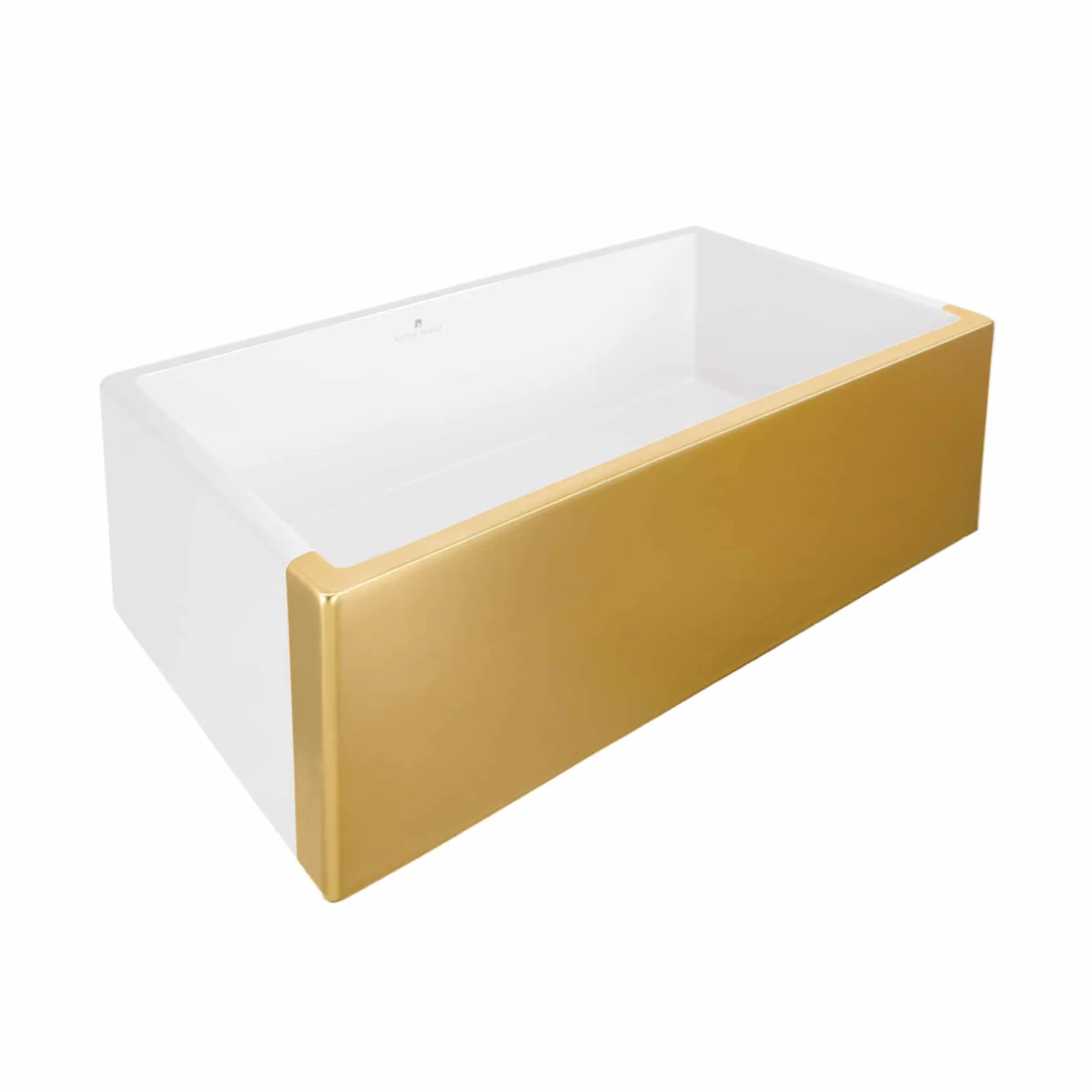 Native Trails Dreamer 30" Fireclay Farmhouse Sink, Matte Gold, PMK3018-G