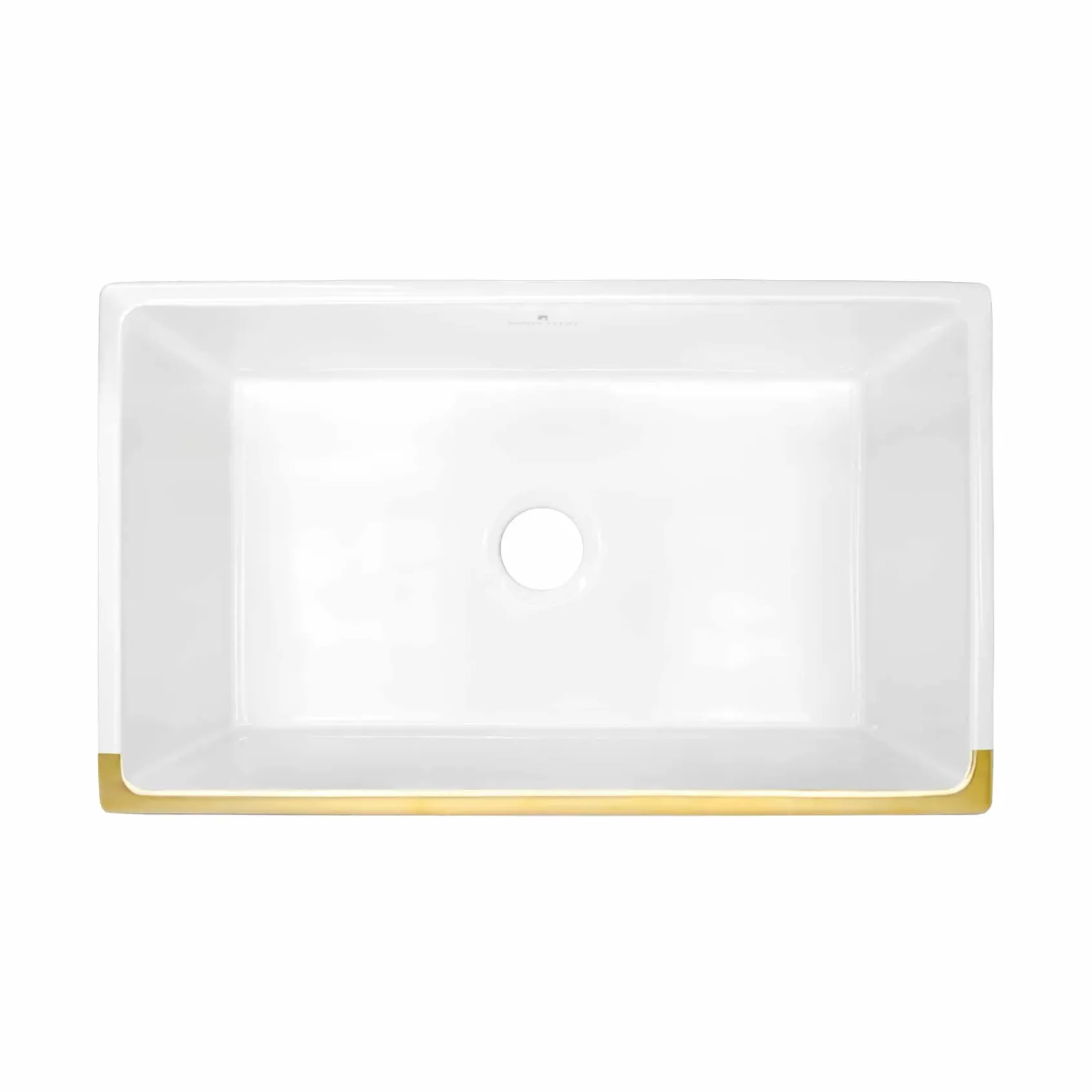 Native Trails Dreamer 30" Fireclay Farmhouse Sink, Matte Gold, PMK3018-G