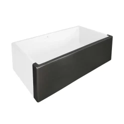 Native Trails Dreamer 30" Fireclay Farmhouse Sink, Gunmetal, PMK3018-M