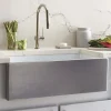 Native Trails Dreamer 30" Fireclay Farmhouse Sink, Platinum, PMK3018-P