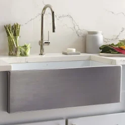 Native Trails Dreamer 30" Fireclay Farmhouse Sink, Platinum, PMK3018-P