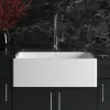 Native Trails Dreamer 30" Fireclay Farmhouse Kitchen Sink, White, FRK3018-W