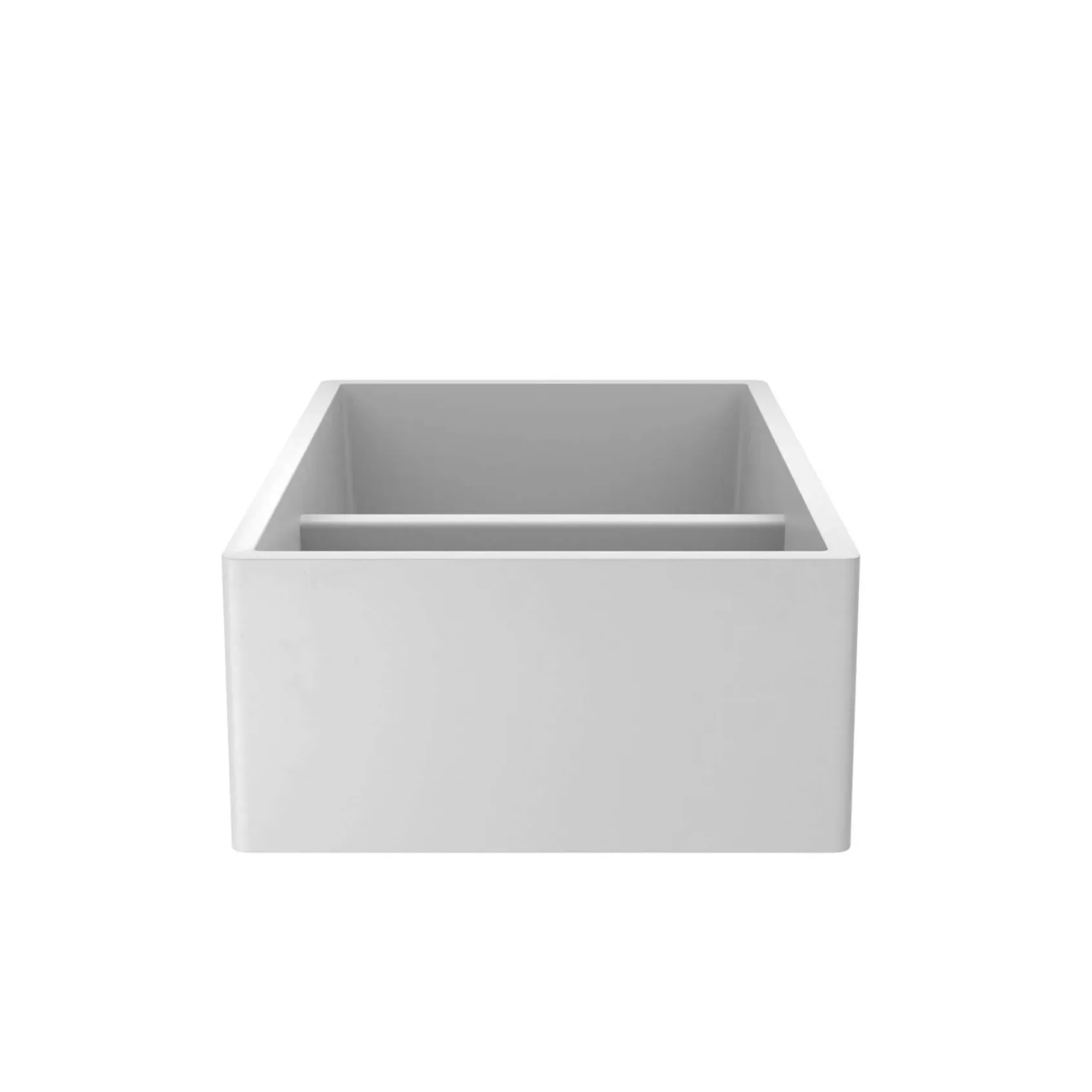 Native Trails Farmhouse Double Bowl 33" NativeStone Concrete Farmhouse Sink, 60/40 Double Bowl, Pearl, NSKD3321-P