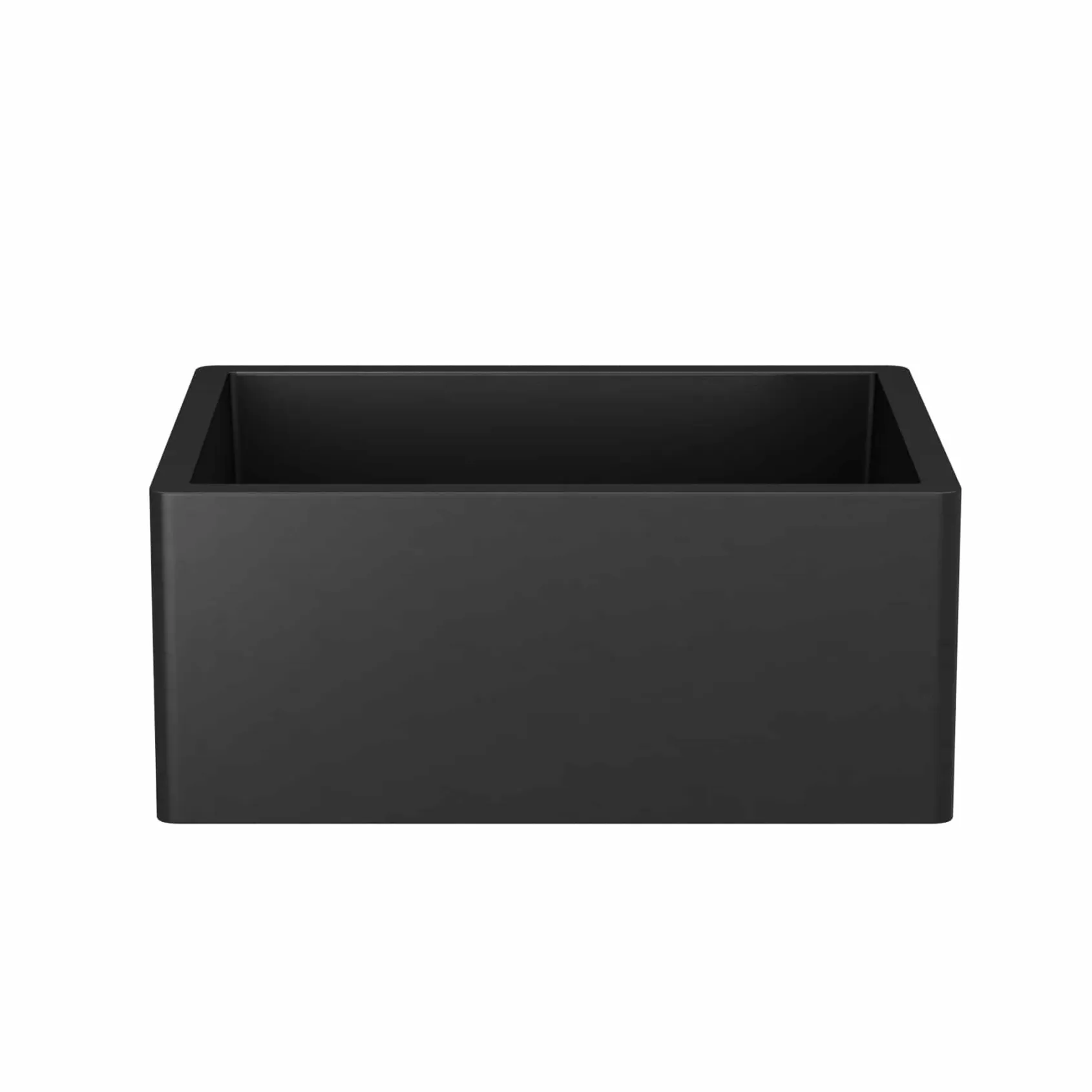 Native Trails Farmhouse 2418 24" NativeStone Concrete Farmhouse Sink, Charcoal, NSK2418-C