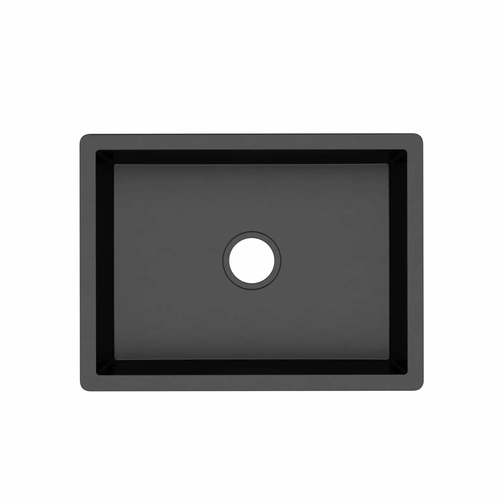 Native Trails Farmhouse 2418 24" NativeStone Concrete Farmhouse Sink, Charcoal, NSK2418-C