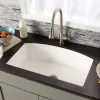 Native Trails Farmhouse Quartet 33" NativeStone Concrete Farmhouse Sink, Pearl, NSKQ3320-P
