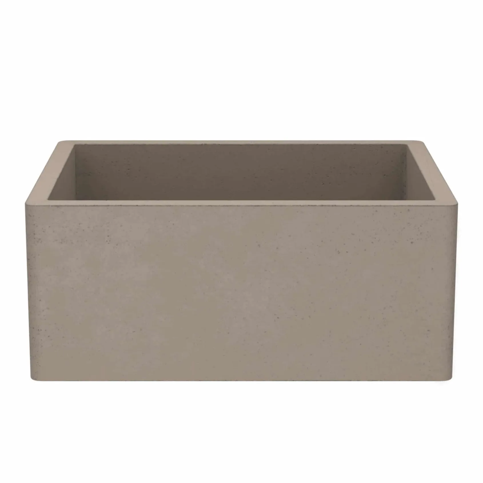 Native Trails 24" NativeStone Concrete Farmhouse Sink, Earth, NSK2418-E