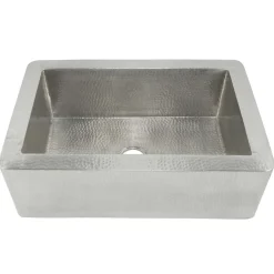 Native Trails 33" Nickel Farmhouse Sink, Brushed Nickel, CPK573