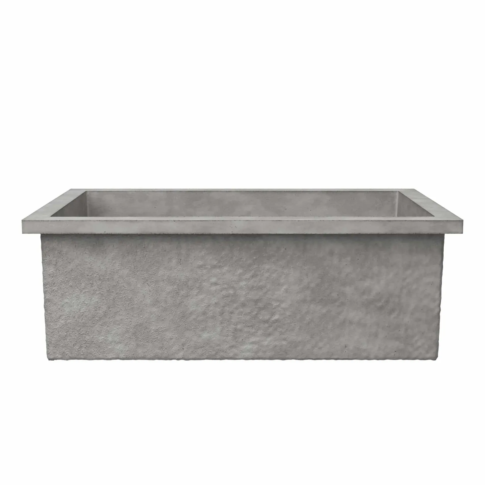Native Trails Pacifica 30" Undermount NativeStone Concrete Kitchen Sink, Ash, NSK3019-A