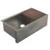 Native Trails Pinnacle Concierge 33" Nickel Workstation Farmhouse Kitchen Sink, Brushed Nickel, CPKG592