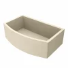 Native Trails Quartet 33" NativeStone Concrete Farmhouse Sink, Sand, NSKQ3320-D