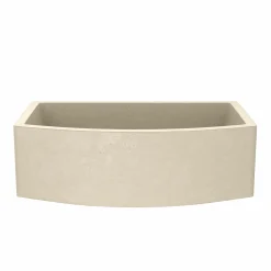 Native Trails Quartet 33" NativeStone Concrete Farmhouse Sink, Sand, NSKQ3320-D