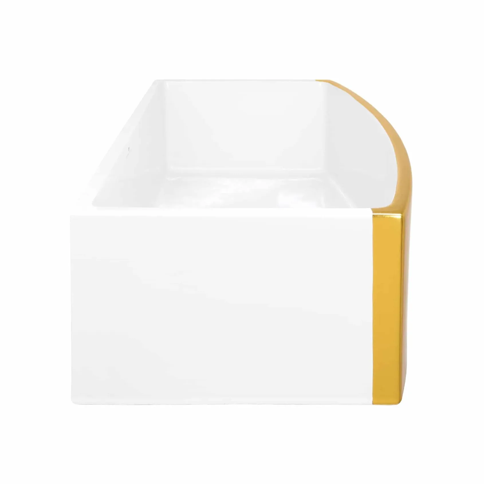 Native Trails Rendezvous 33" Fireclay Farmhouse Sink, Matte Gold, PMK3320-G