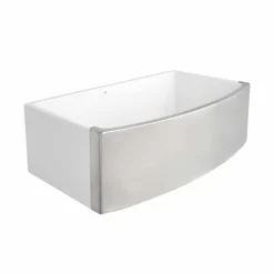 Native Trails Rendezvous 33" Fireclay Farmhouse Sink, Silver, PMK3320-S