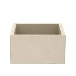 Native Trails Ventana 15" NativeStone Concrete Farmhouse Sink, Sand, NSB1515-D