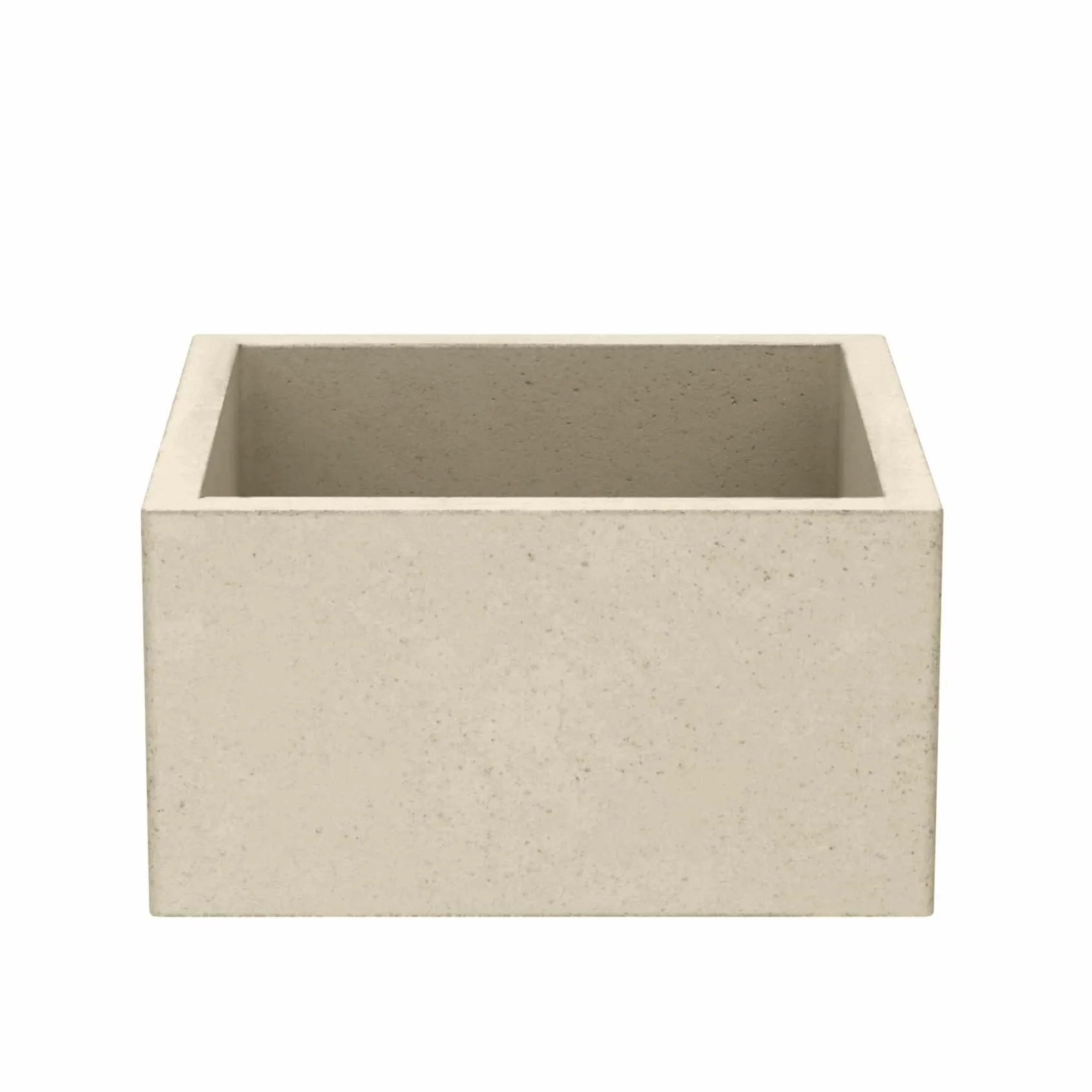 Native Trails Ventana 15" NativeStone Concrete Farmhouse Sink, Sand, NSB1515-D