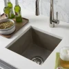 Native Trails Ventana 15" NativeStone Concrete Farmhouse Sink, Earth, NSB1515-E