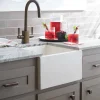 Native Trails Ventana 15" NativeStone Concrete Farmhouse Sink, Pearl, NSB1515-P