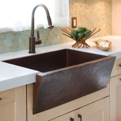 Native Trails Zuma 33" Copper Farmhouse Sink, Antique Copper, CPK290