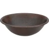 Premier Copper Products 20" Oval Copper Bathroom Sink, Oil Rubbed Bronze, LO20RDB