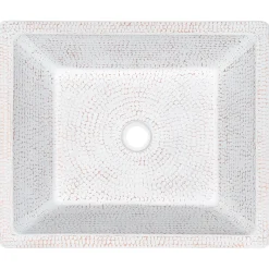 Premier Copper Products 19" x 16" Rectangle Vessel - Above Counter Copper Bathroom Sink, Glazed White, 17 Gauge, VREC19SKWHT