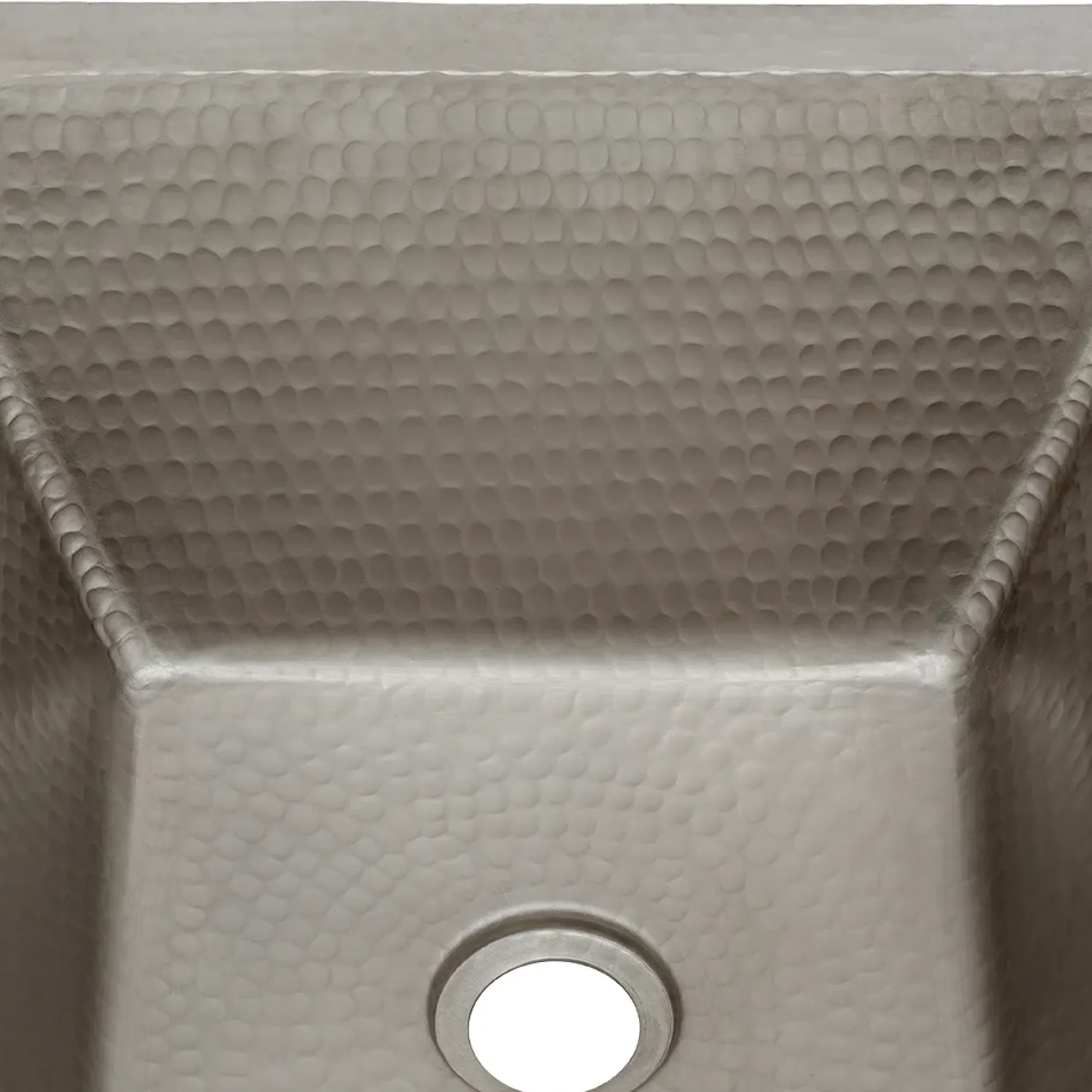 Premier Copper Products 15" Square Copper Bathroom Sink, Nickel, LSQ15EN