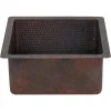 Premier Copper Products 16" Copper Bar/Prep Sink, Oil Rubbed Bronze, BS16DB3
