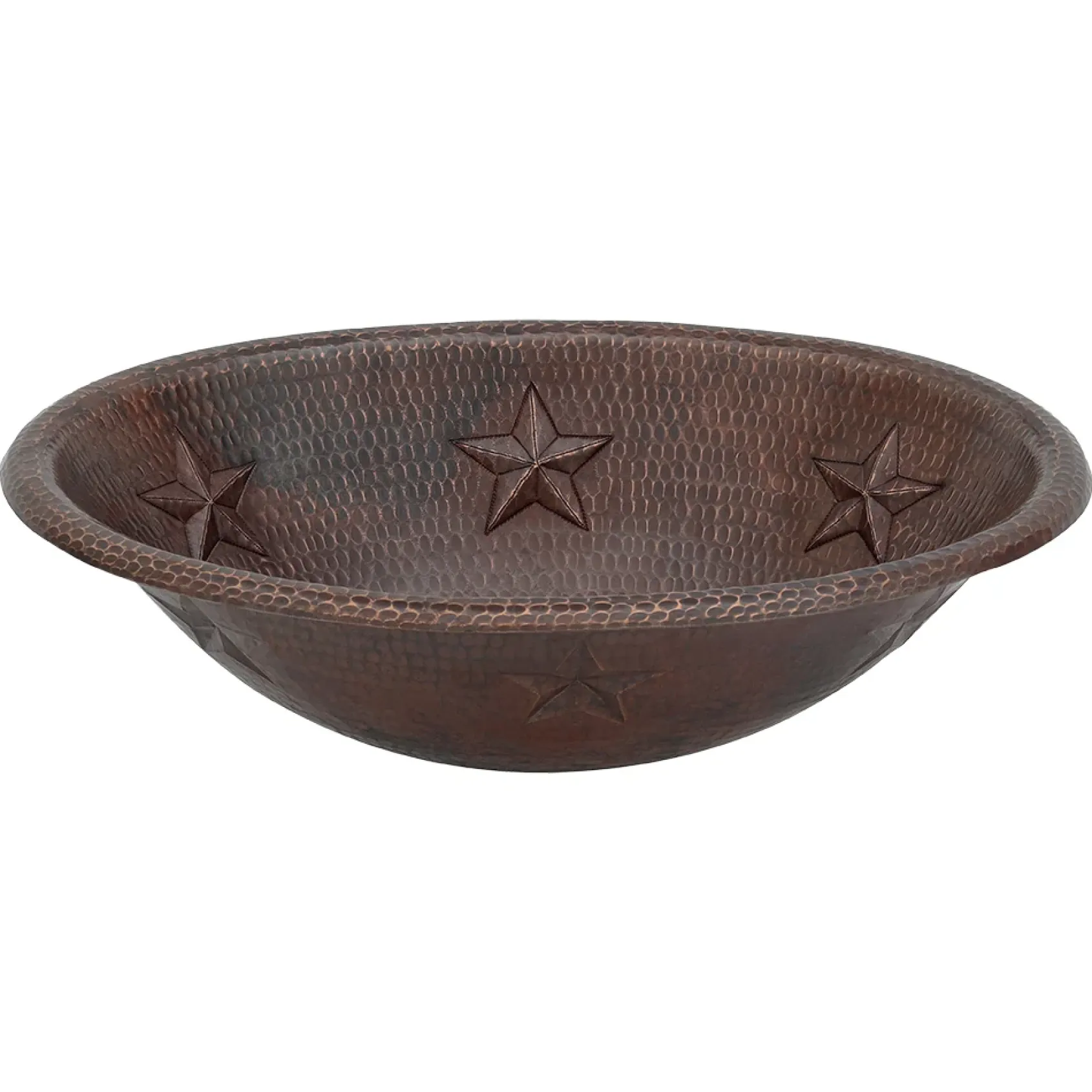 Premier Copper Products 19" Oval Copper Bathroom Sink, Oil Rubbed Bronze, LO19RSTDB