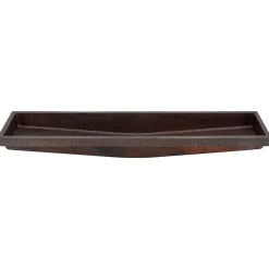 Premier Copper Products 60" Rectangle Copper Bathroom Sink, Oil Rubbed Bronze, VREC60SKDB