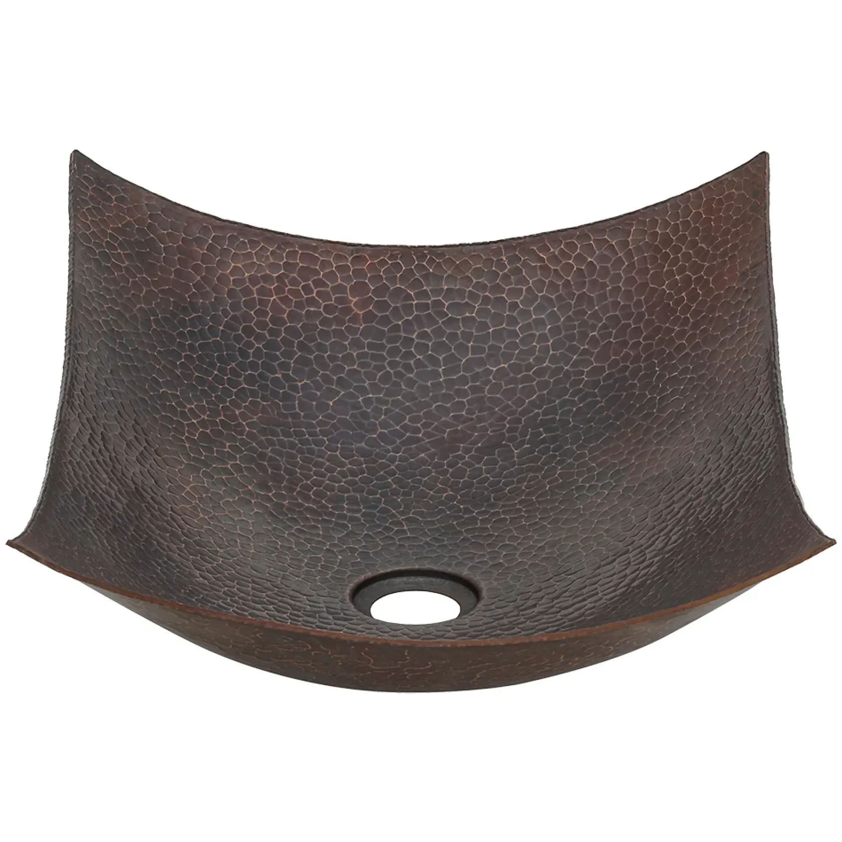 Premier Copper Products 18" Rectangle Copper Bathroom Sink, Oil Rubbed Bronze, VREC18MSDB