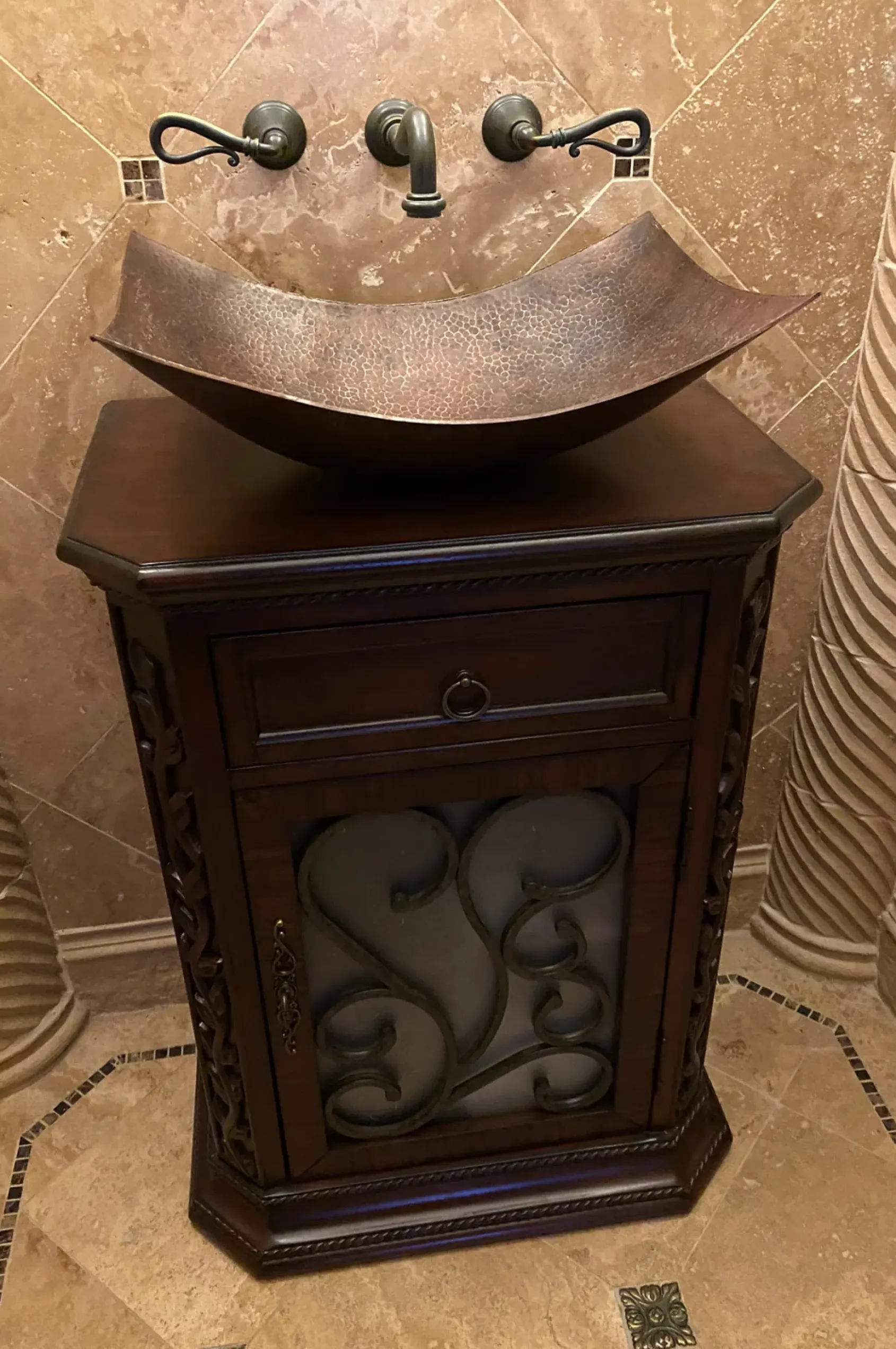 Premier Copper Products 18" Rectangle Copper Bathroom Sink, Oil Rubbed Bronze, VREC18MSDB