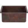 Premier Copper Products 20" Copper Bar/Prep Sink, Oil Rubbed Bronze, BREC20DB